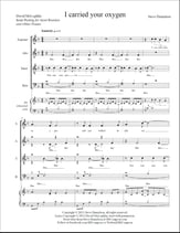 I carried your oxygen SATB choral sheet music cover